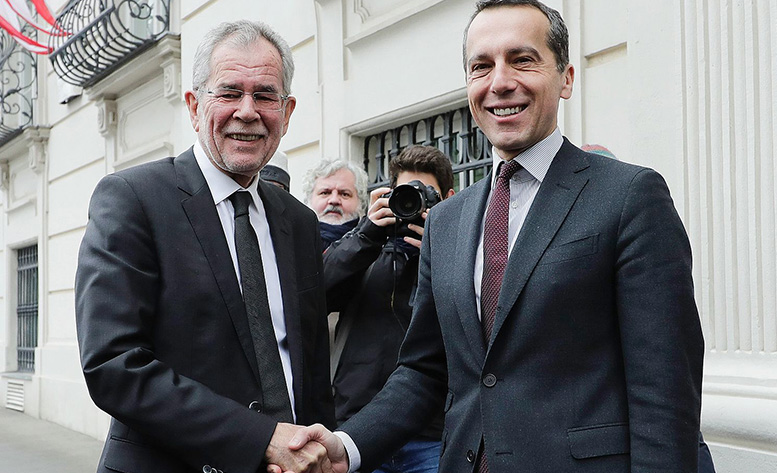 Christian Kern und Van der Bellen