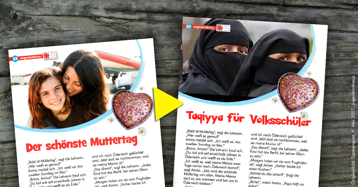 Artikel der schönste Muttertag aus Spatzenpost Mai 2017, Österreichisches Jugendrotkreuz