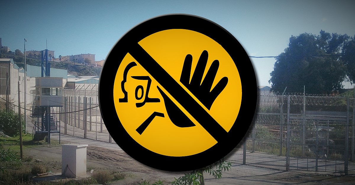 Spanischer Grenzzaun bei Ceuta