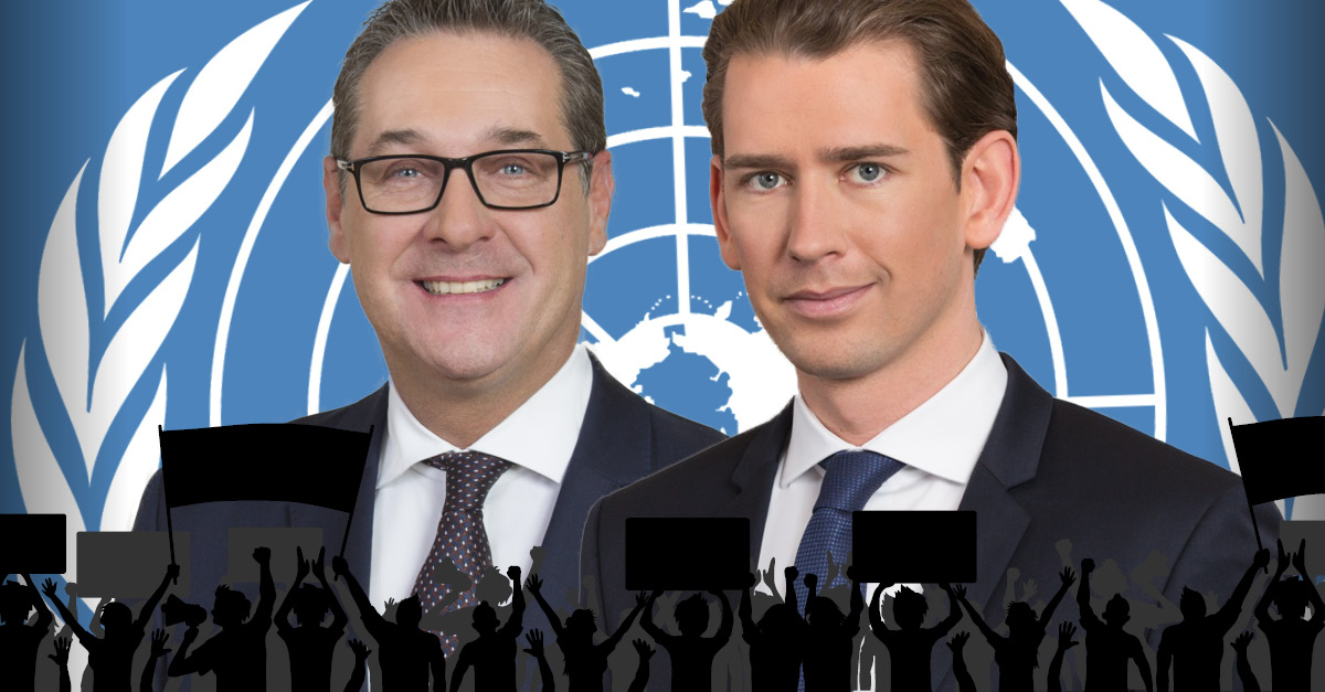 HC Strache, Sebastian Kurz, Österreich, Nein zum UN-Migrationspakt