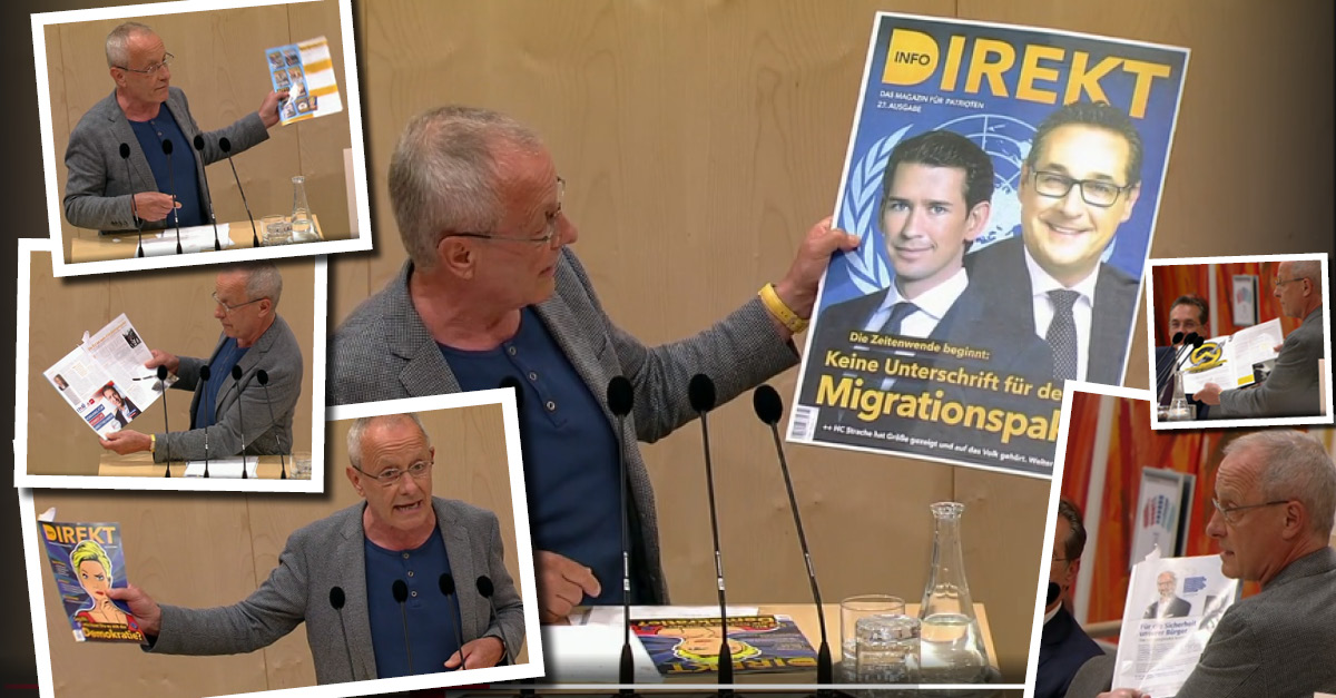 Dank Peter Pilz: „Werbe-Show“ für Info-DIREKT im Nationalrat