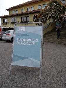 "Sebastian Kurz im Gespräch" in Altenberg bei Linz