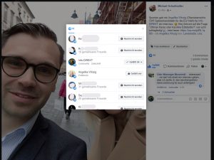 Angelika Winzig liked ihr Interview mit Info-DIREKT auf der Facebook-Seite von Michael Scharfmüller.