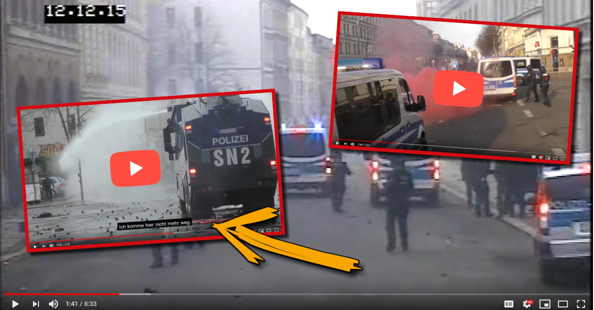 Geleakte Videos zeigen: Massive Antifa-Gewalt gegen Polizei in Leipzig