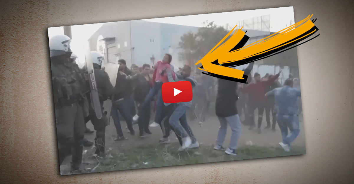 Leider werden immer wieder Kinder als Schutzschilde oder gar Rammböcke gegen die Polizei missbraucht.