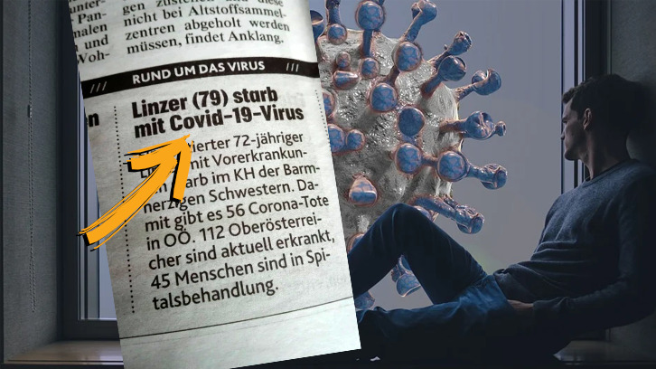 Ein Linzer kommentierte wütend auf Facebook, dass sein Vater an Krebs starb und sich erst im Krankenhaus mit Corona infizierte.