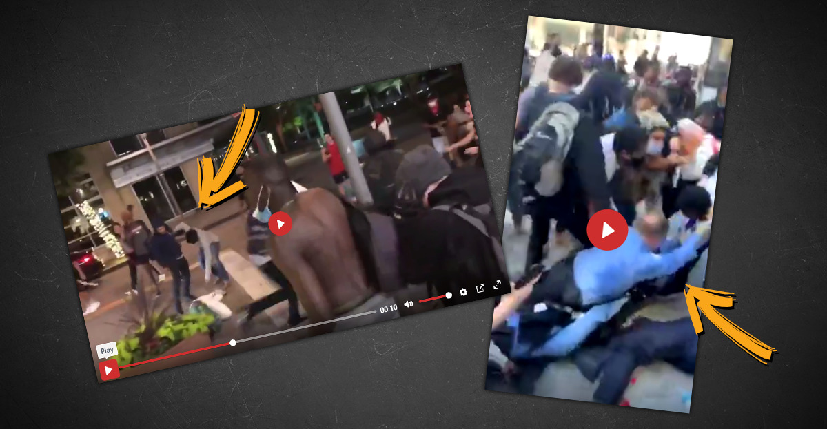 Mit entmenschlichter Gewalt geht der radikale Mob gegen vermeintliche Gegner vor.