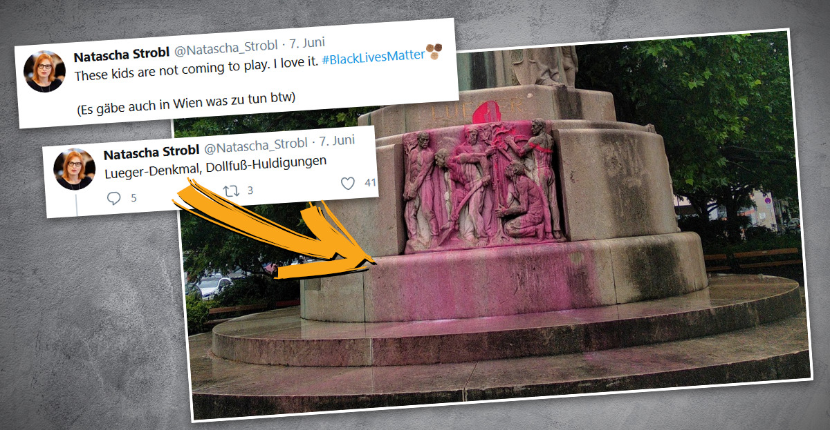 Wünschte sich die "Rechtsextremismus-Expertin" Natascha Strobl auf Twitter eine Denkmalschändung?