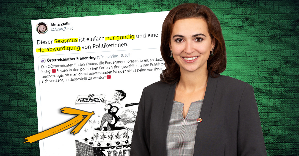 Pamela-Rendi-Wagner-Karikatur: Empörung von Justizministerin Alma Zadic (Grüne) legt Doppelmoral offen