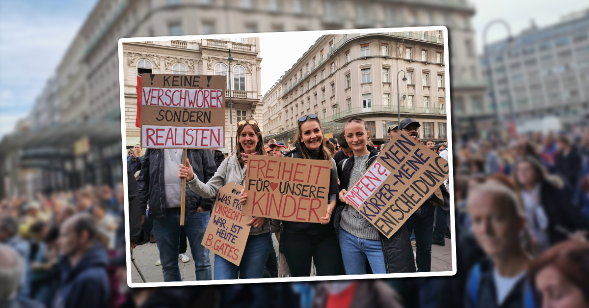 Bilder der Demonstration gegen die Corona-Maßnahmen der Regierung am 26. Oktober 2020
