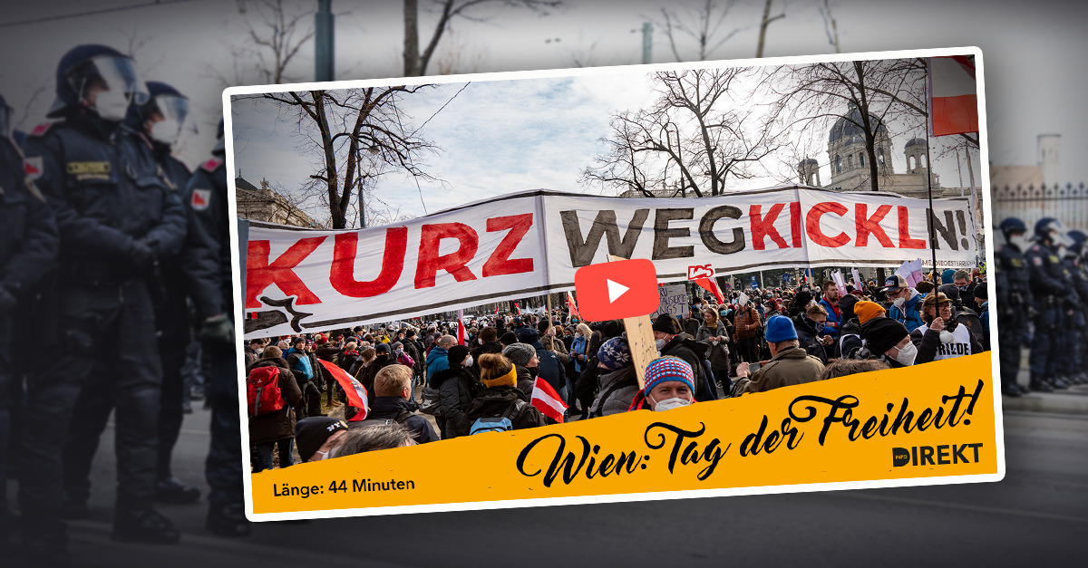 Tag der Freiheit in Wien, am 31. Jänner 2021