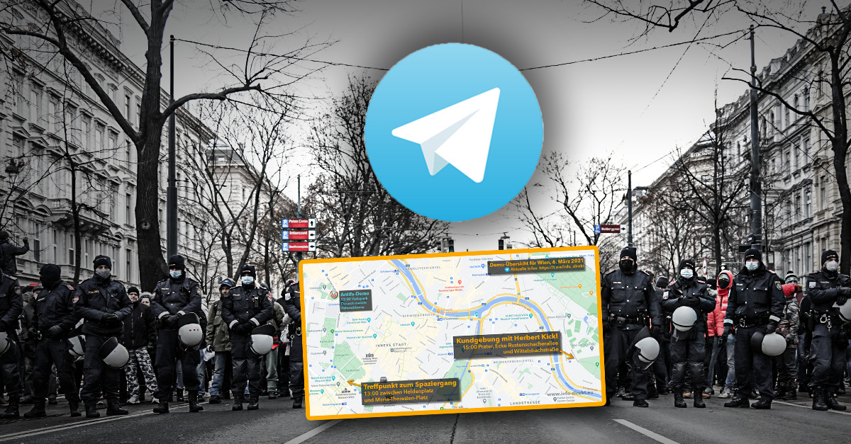 Mega-Demo in Wien erwartet: DIREKT-Berichterstattung auf Telegram
