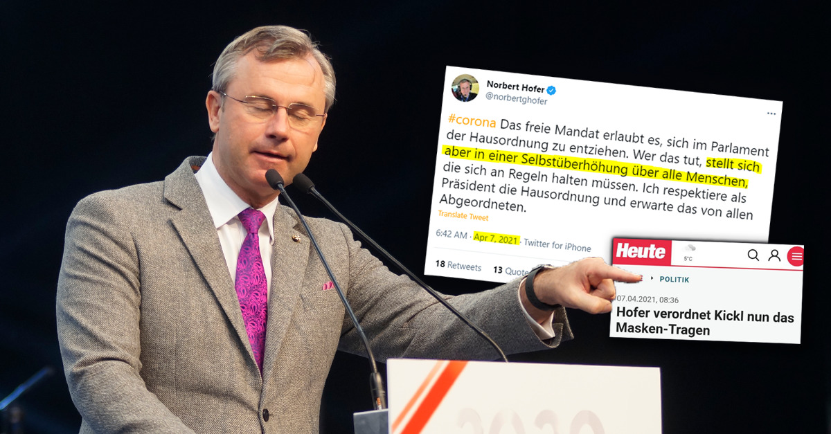 FPÖ-Chef Norbert Hofer erkennt billigen ÖVP-Trick nicht
