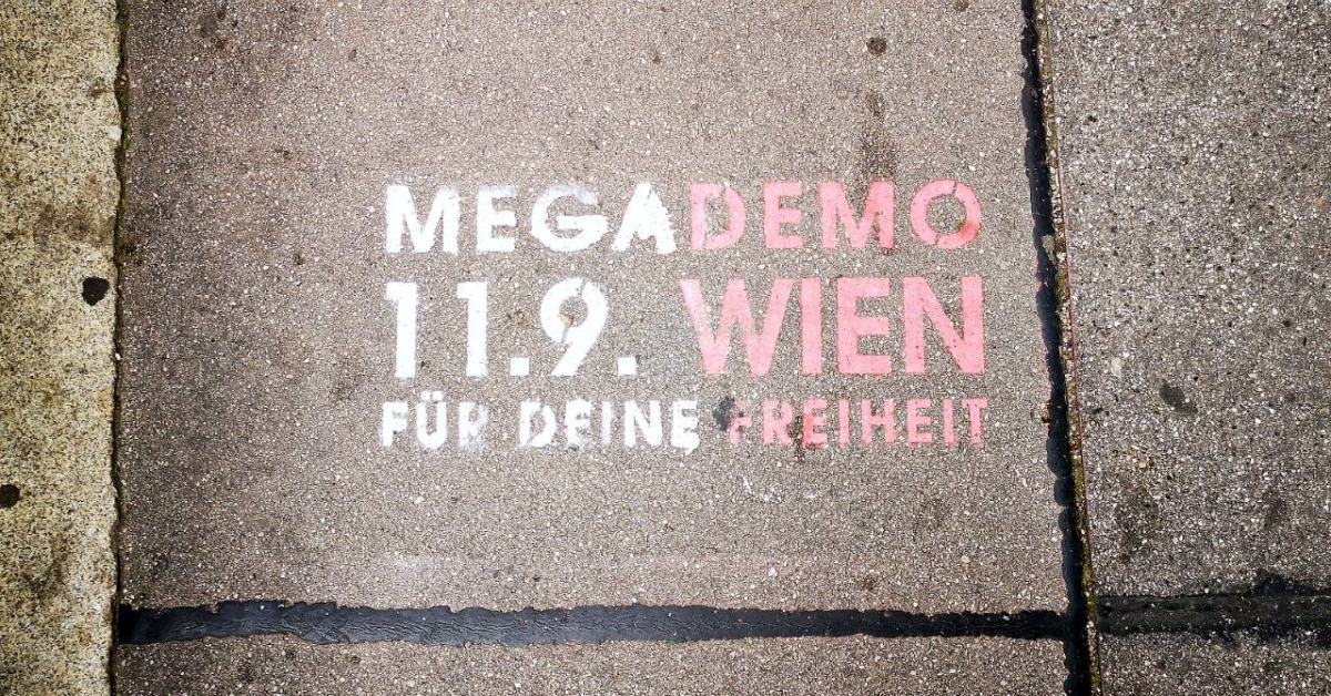 Am 11. September findet in Wien die nächste Megademo gegen die Corona-Maßnahmen der Regierung statt.