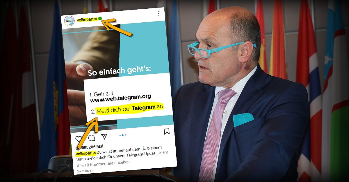 "Wo der Hass zu Hause ist": ÖVP jetzt auch auf Telegram