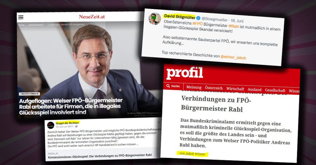 Durchschaubare Kampagne gegen Welser Bürgermeister Rabl (FPÖ)