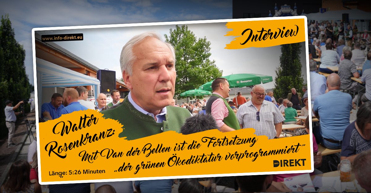 Rosenkranz: Mit VdB Fortsetzung "der grünen Ökodiktatur vorprogrammiert"