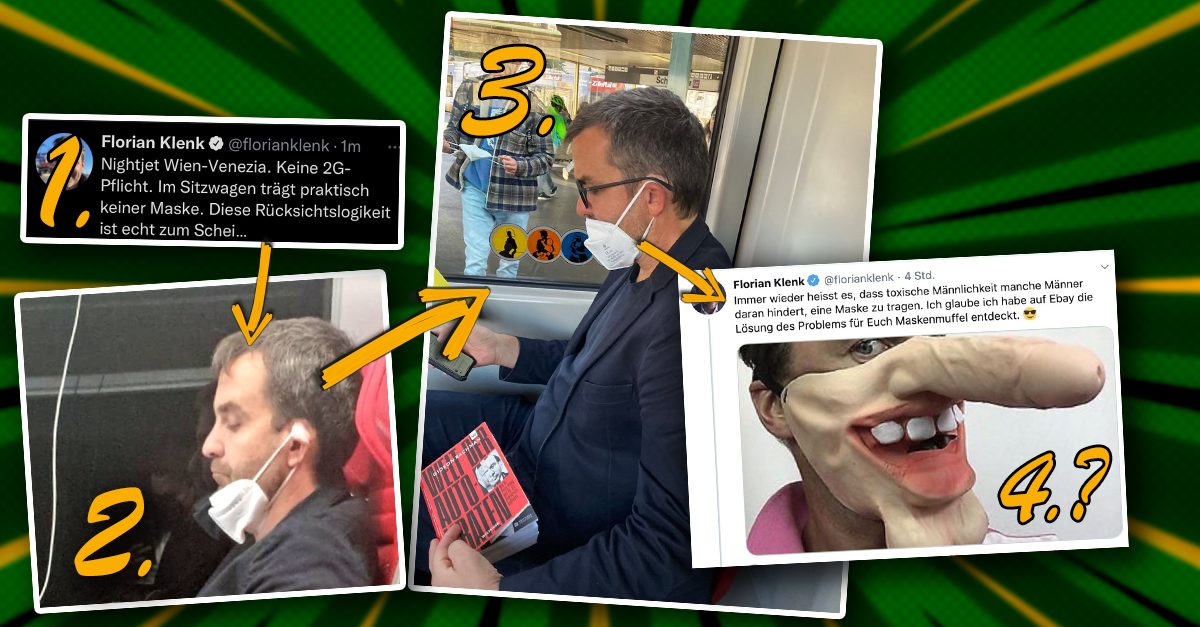 Oben ohne: Ist Falter-Klenk jetzt plötzlich ein Maskenrebell?