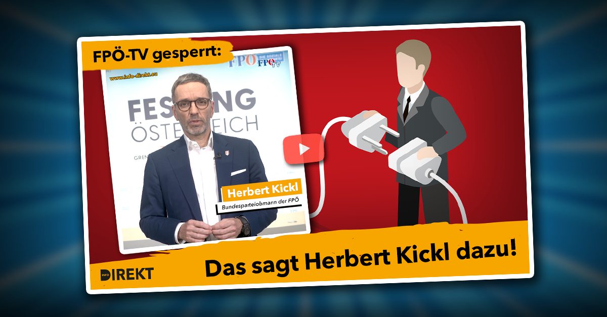 Zensur-Hammer trifft nun auch FPÖ: Das sagt Herbert Kickl dazu