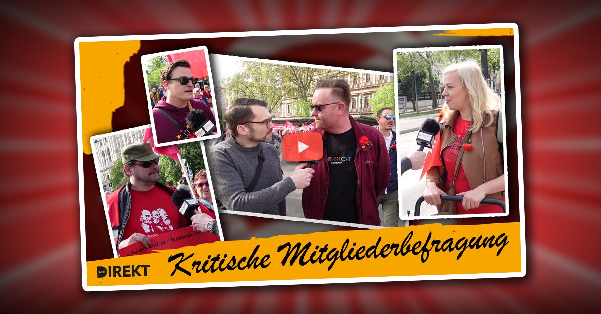 Mai-Aufmarsch in Wien: Info-DIREKT befragt SPÖ-Mitglieder