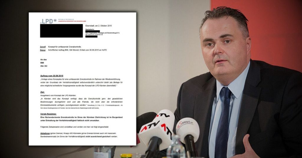 Geheimdokument belegt: Doskozil wollte 2015 Grenze nie schützen