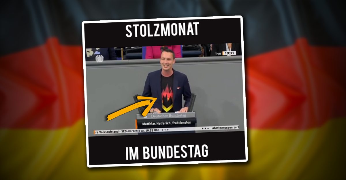 Helferich (AfD) bringt den #stolzmonat vom Internet in den Bundestag