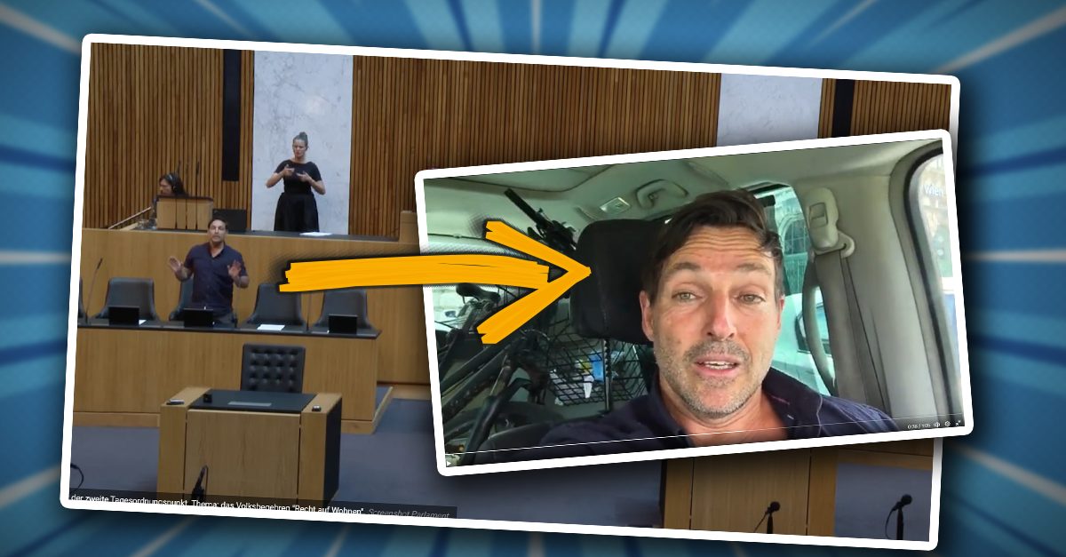 Dieser Mann "flitzte" heute auf die Regierungsbank