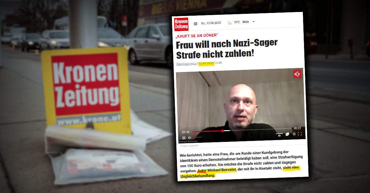 Antifa-Aktivist Bonvalot als "Experte" der "Kronen Zeitung"