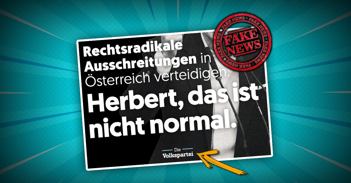 Erwischt: ÖVP verbreitet erneut "Fake News"!