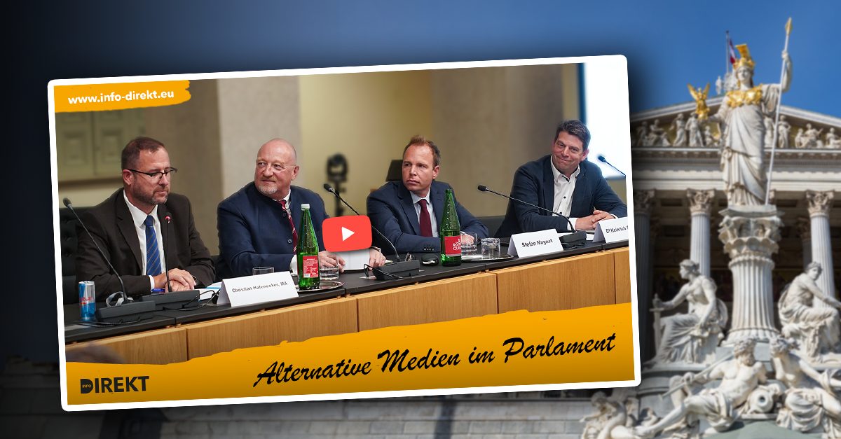 Podiumsdiskussion alternativer Medien im Parlament