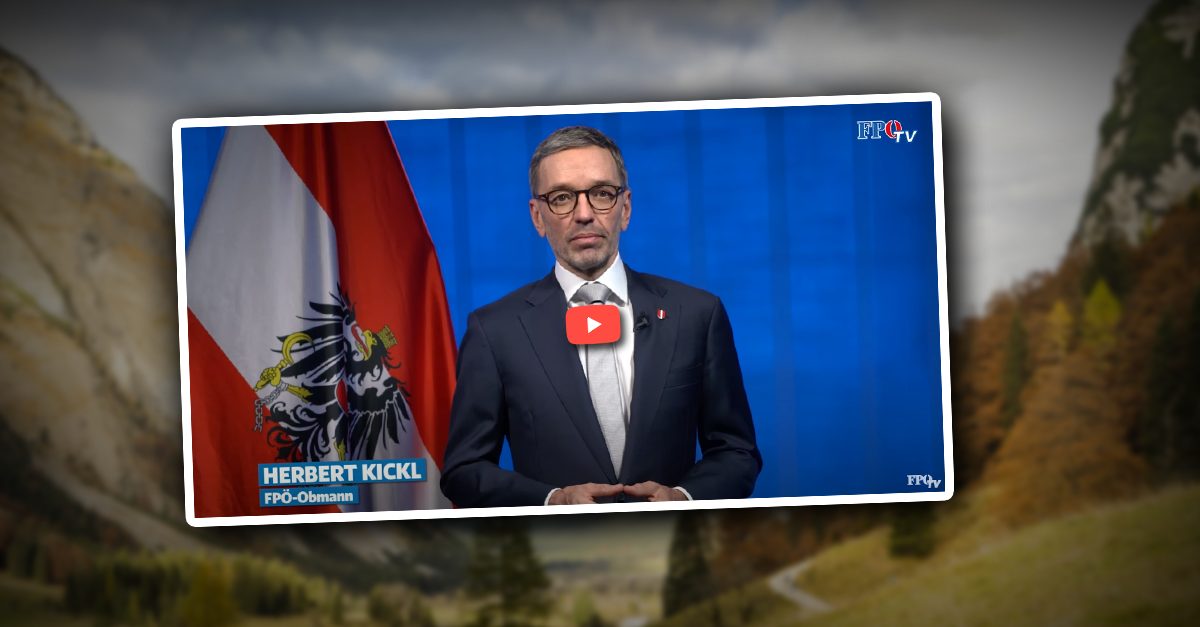 Kickl zum Nationalfeiertag: "Stellen wir das Volk ins Zentrum!"