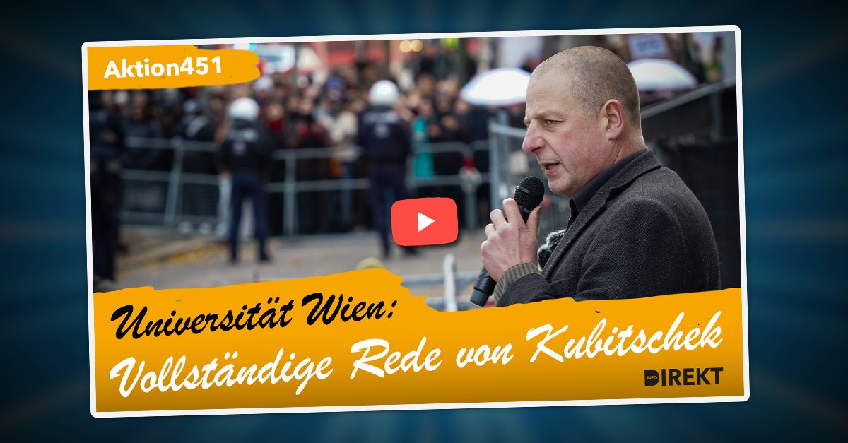 Vollständige Rede: Götz Kubitschek an der Universität Wien