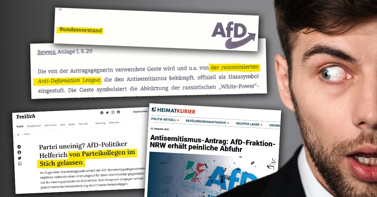 Liebe AfD, jetzt nicht in alte Muster zurückfallen!