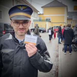 Michael Scharfmüller als Remigrationspilot der Düsi-Airlines-GmbH