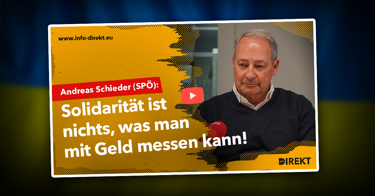 SPÖ-Schieder: Solidarität ist nichts, was man in Geld messen kann!
