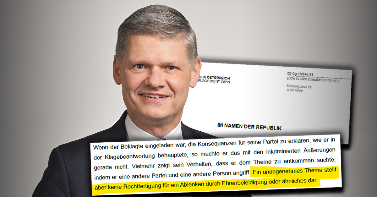 Kampf gegen Kickl: ÖVP-Hanger wegen Ehrenbeleidigung verurteilt