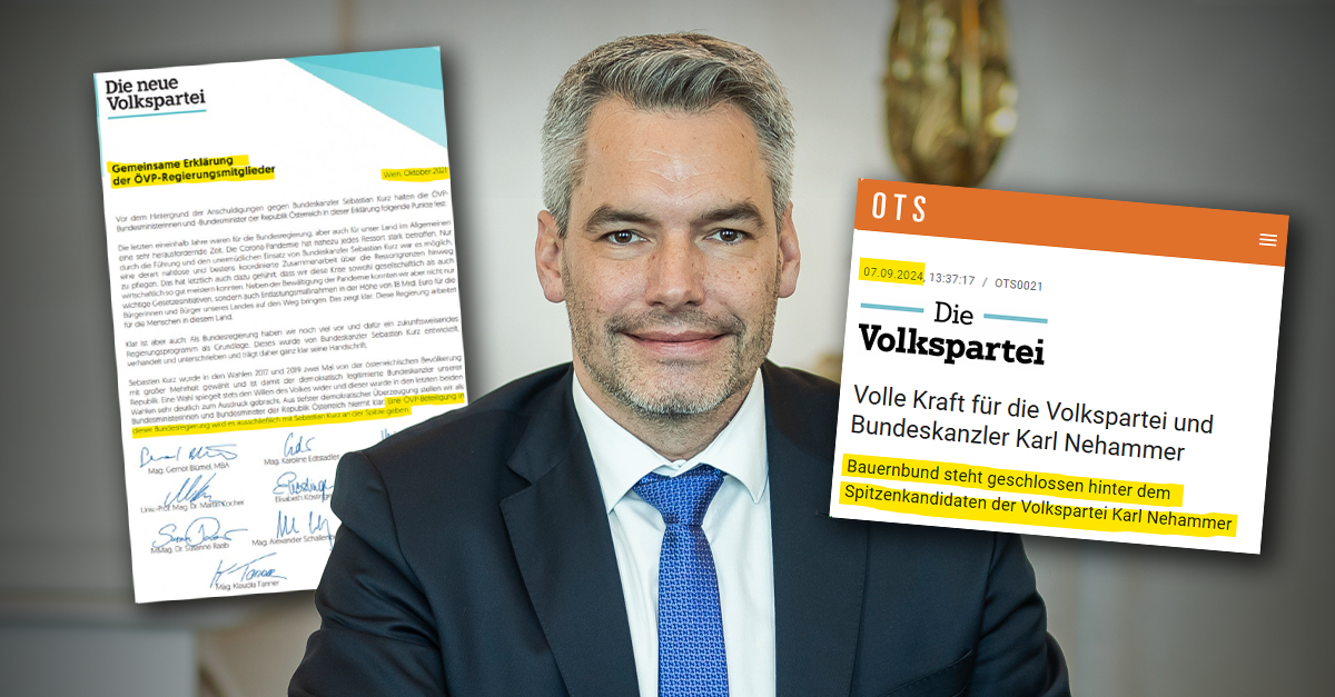 Serviert die ÖVP Kanzler Nehammer bald ab?