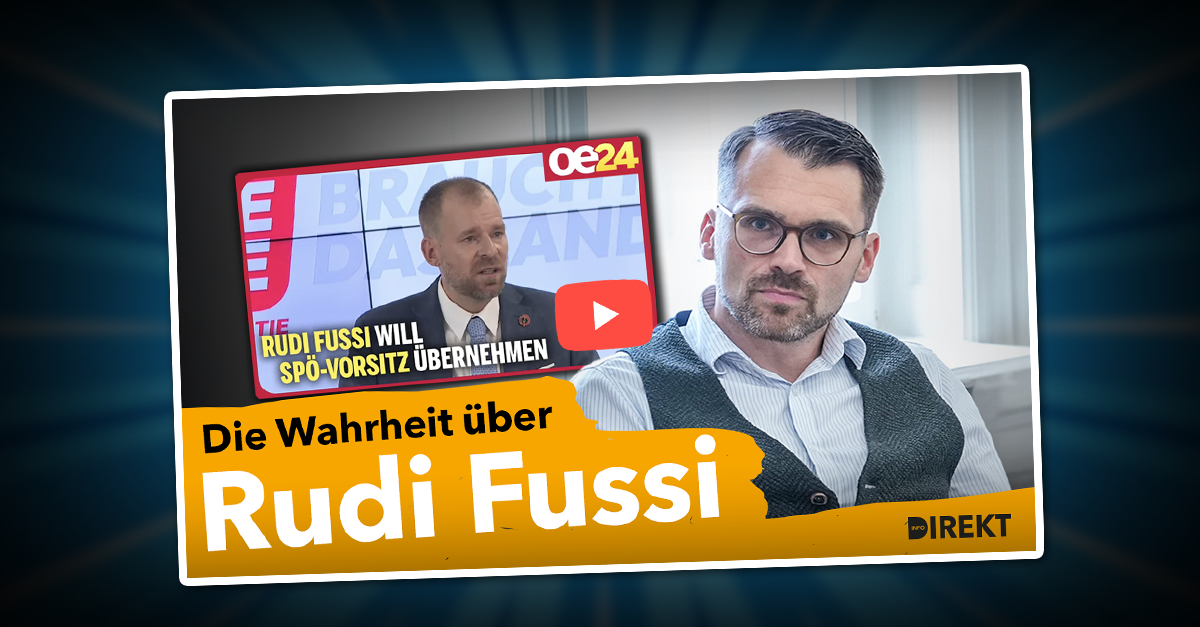 Achtung: Deshalb kann man Rudi Fussi (SPÖ) nicht trauen!