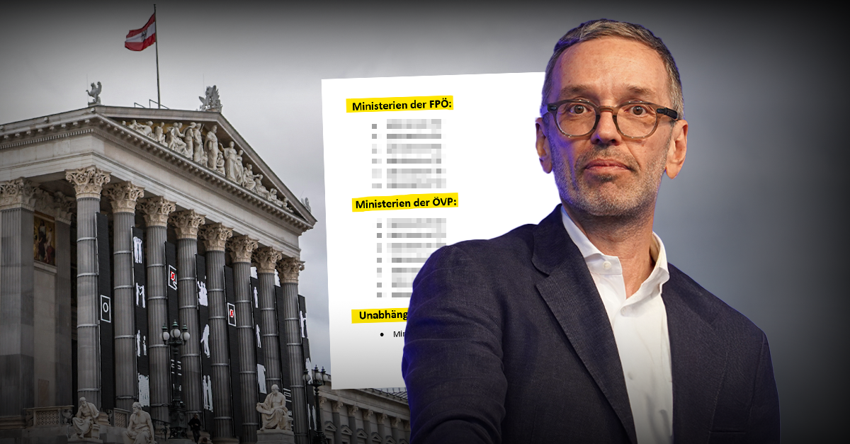 FPÖ-Vorschlag zur Ressortverteilung mehr als nur großzügig!