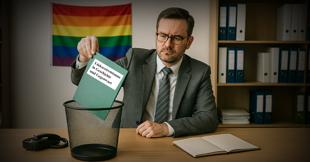 Bildungsprojekt gegen Linksextremismus heimlich eingstellt