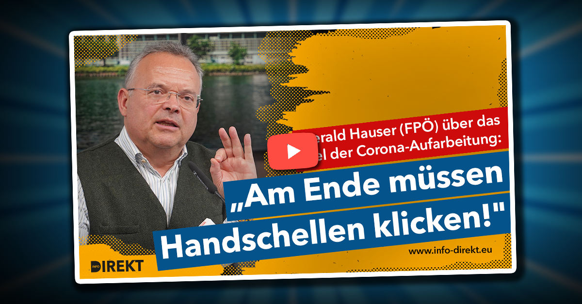 Gerald Hauser (FPÖ): "Am Ende müssen Handschellen klicken"