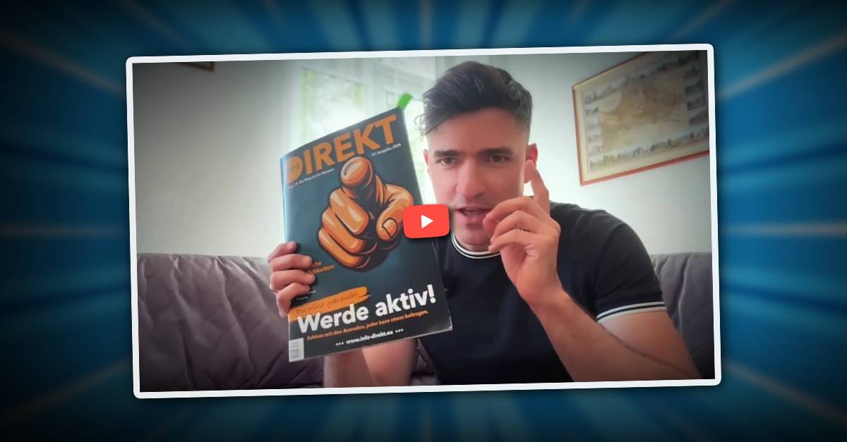 Martin Sellner warnt vor diesem Magazin Info-DIREKT!