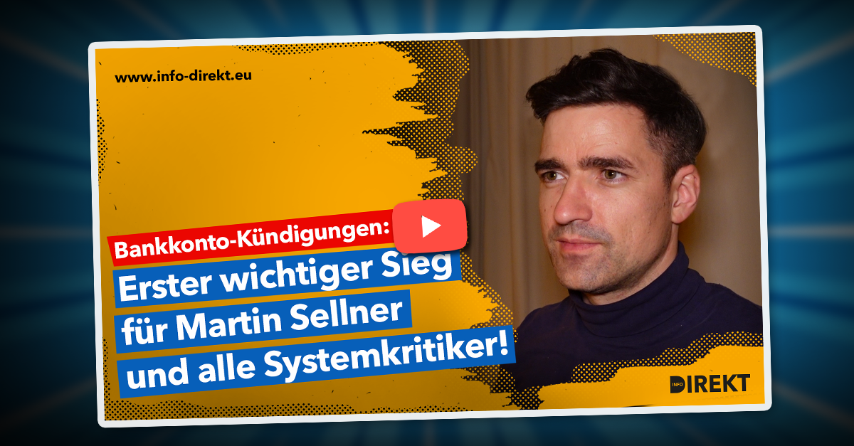 Bankkontokündigungen: Sieg für Martin Sellner und alle Systemkritiker!