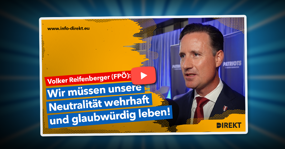 Volker Reifenberger (FPÖ): Neutralität wehrhaft und glaubwürdig leben