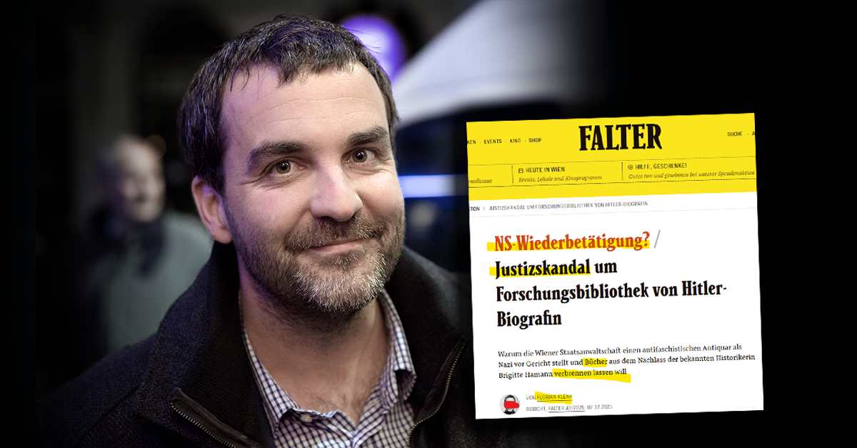 Falter-Chef Klenk kritisiert Missbrauchs des Verbotsgesetzes