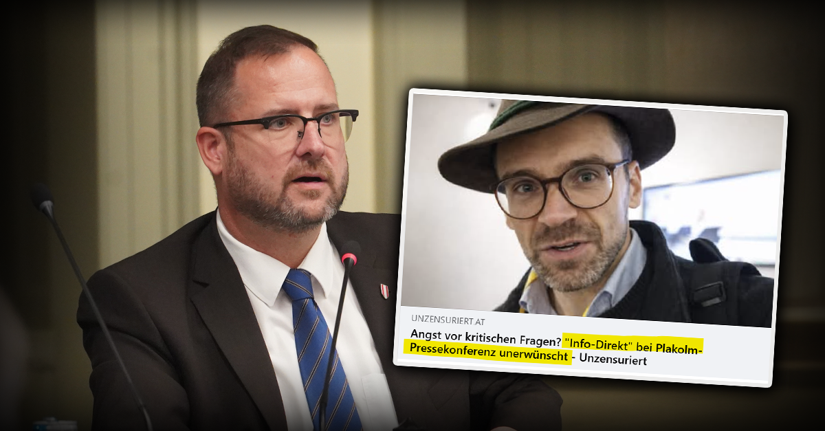 Hafenecker zu Info-DIREKT-Rauswurf: Massiver Angriff auf die Pressefreiheit!