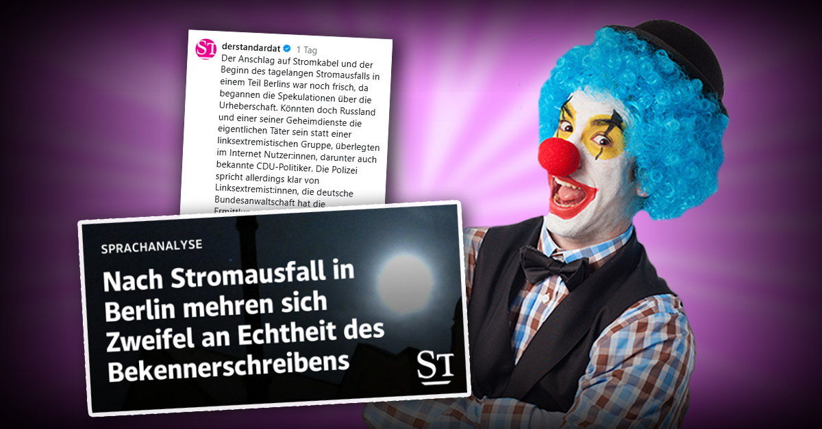 "Standard" verbreitet Verschwörungstheorie zu Anschlag auf Berliner Stromnetzwerk