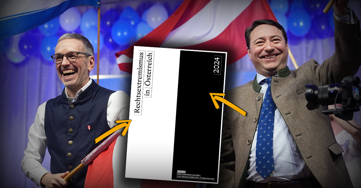 So machen sich Kickl und Haimbuchner über das DÖW lustig!