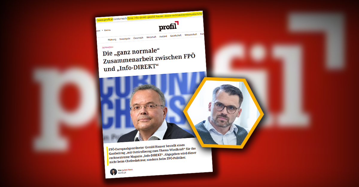 Lächerlich: Profil-Redakteur roch großen Info-DIREKT-Skandal!