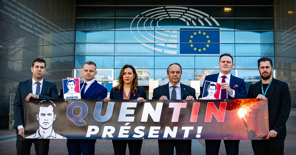 Bild (v.l.n.r.) Alexander Jungbluth (ESN), Deutschland; Milan Mazurek (ESN), Slowakei; Petra Steger (Patriots), Österreich; Branko Grims (EPP), Slowenien; Tomasz Froelich (ESN), Deutschland; Emmanouil Fragkos (ECR), Griechenland: zVg